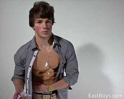 Posing and Flexing with Uncut Cock - John Tremont