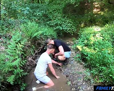Familytwink - Exploring Nature with My Raunchy Step-Uncle in Steamy Shower